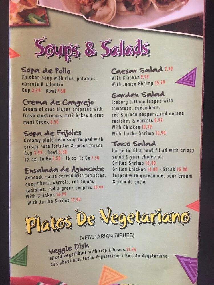 El Tipico - Somers Point, NJ menu_pic
