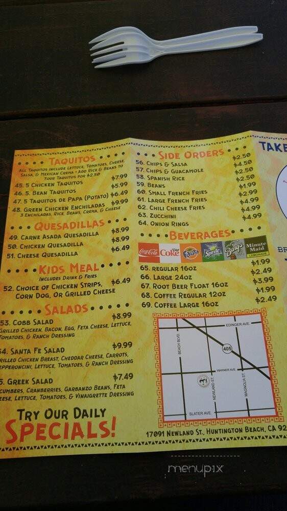 La Bonanza Authentic Mexican Food - Huntington Beach, CA menu_pic