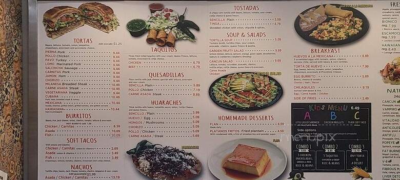 Cancun Juice Mexican Grill - Santa Ana, CA menu_pic