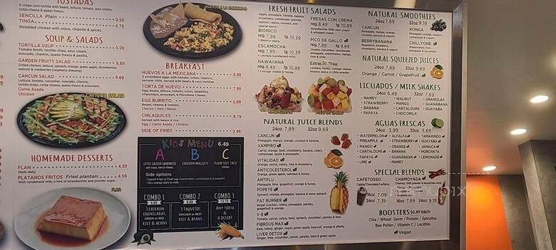 Cancun Juice Mexican Grill - Santa Ana, CA menu_pic