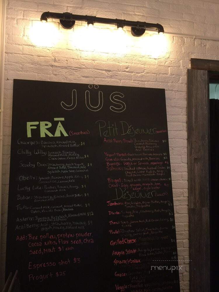 Jus Aspen - Aspen, CO menu_pic