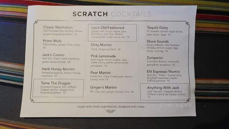 Primo Italia - Torrance, CA menu_pic