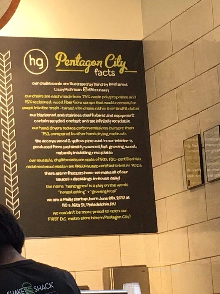honeygrow - Arlington, VA menu_pic
