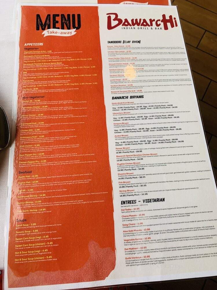 Bawarchi Biryani Point - Brandon, FL menu_pic