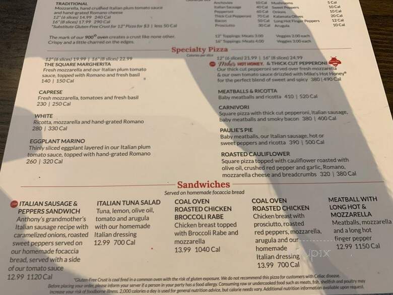 Anthony's Coal Fired Pizza - North Miami, FL menu_pic