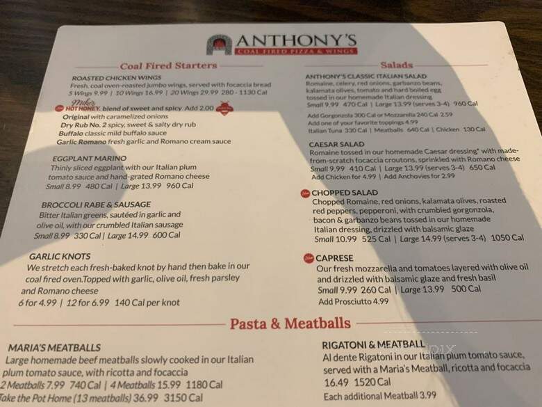 Anthony's Coal Fired Pizza - North Miami, FL menu_pic