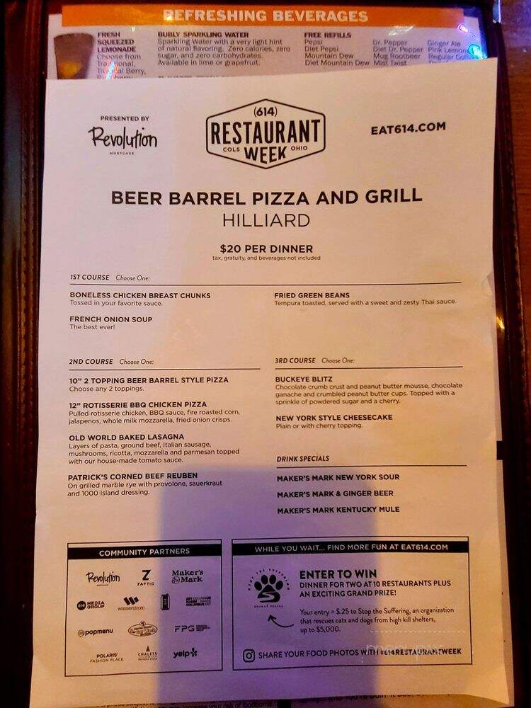 Beer Barrel Pizza and Grill - Hilliard, OH
