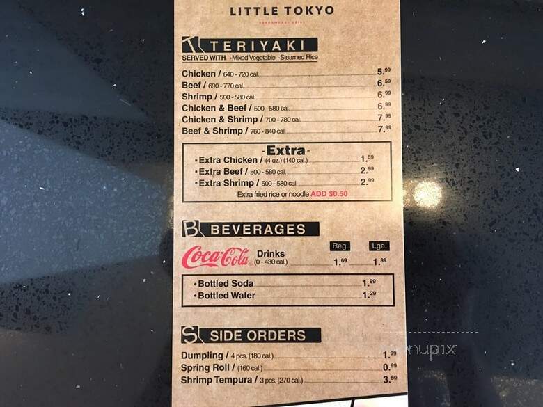 Little Tokyo - Cherry Hill, NJ menu_pic