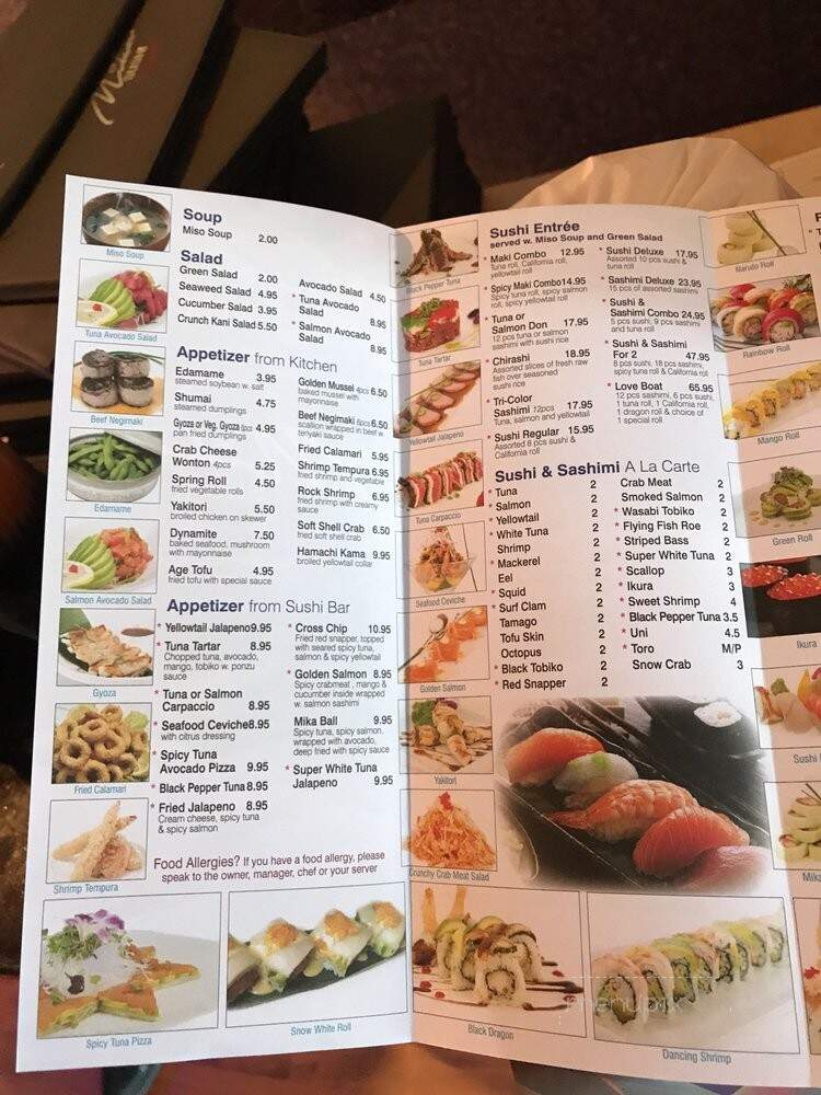 Mika Sushi - Arvada, CO menu_pic