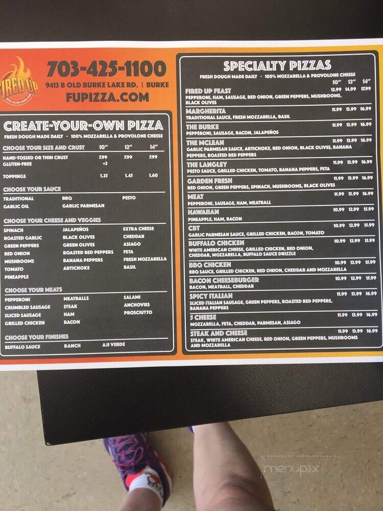 Fired Up Pizza - McLean, VA
