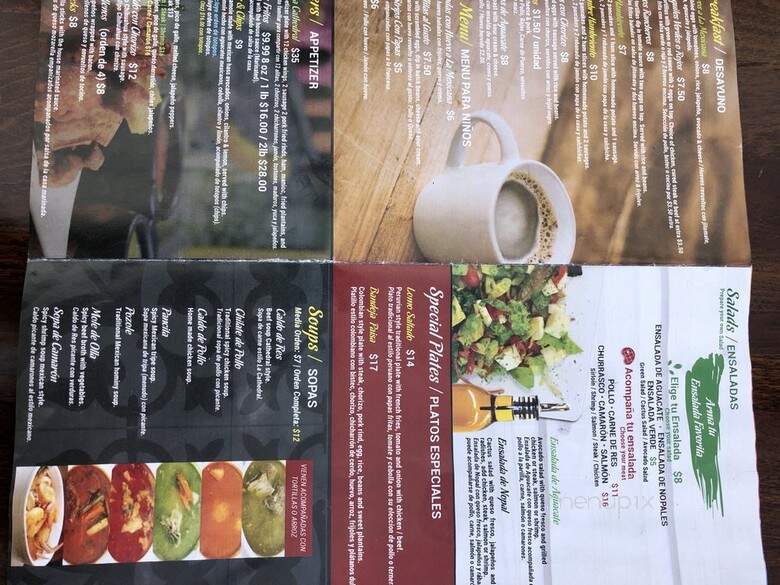 The Cathedral Restaurant - Paterson, NJ menu_pic