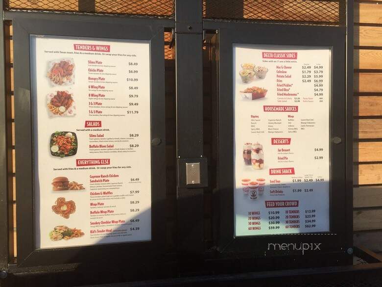 Slim Chickens - Tyler, TX menu_pic