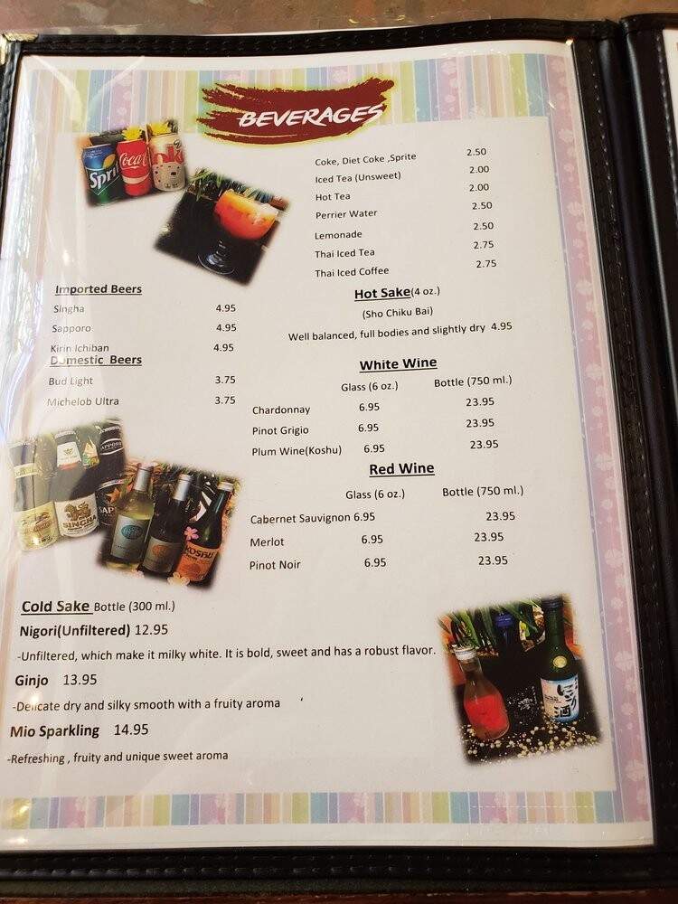 Hideko Sushi & Thai - Sarasota, FL menu_pic