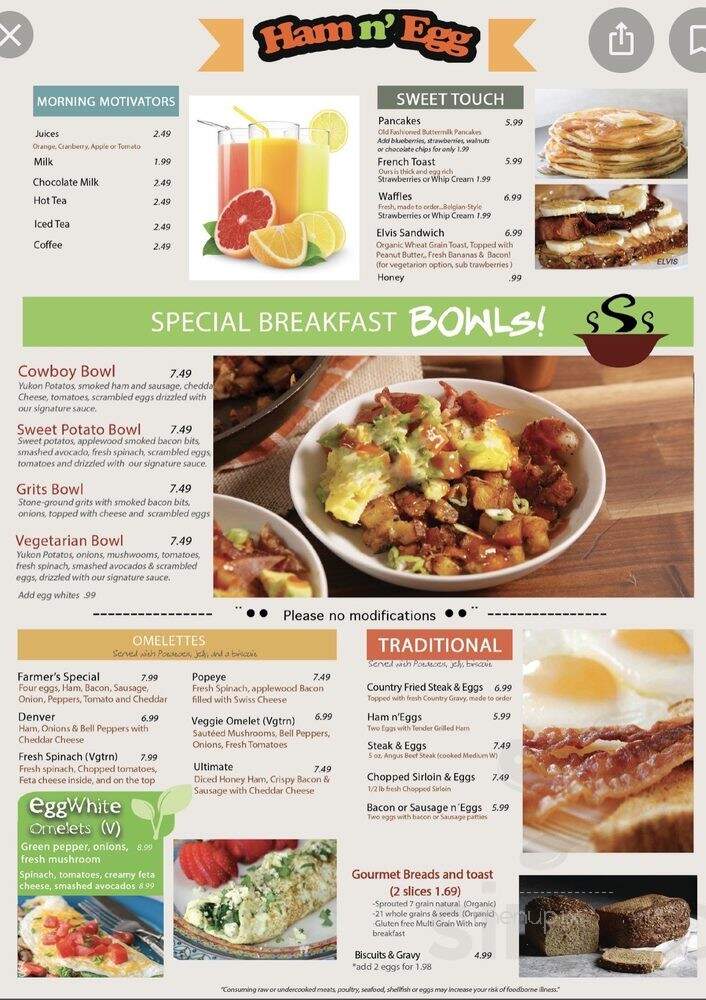 Ham 'n Egg - Saint Charles, MO menu_pic
