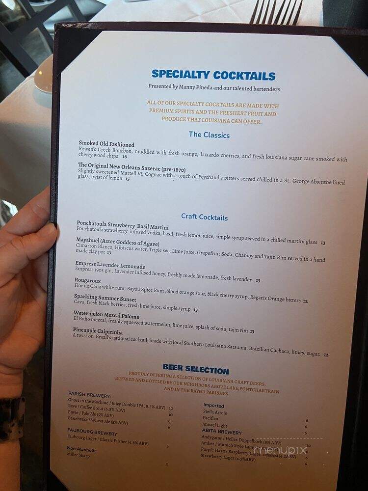 Galliano Restaurant - New Orleans, LA menu_pic