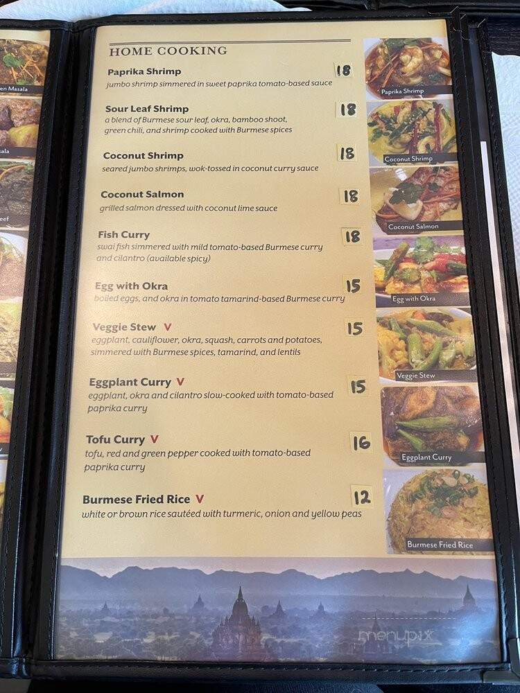 Irrawaddy Taste of Burma - Stanton, CA menu_pic