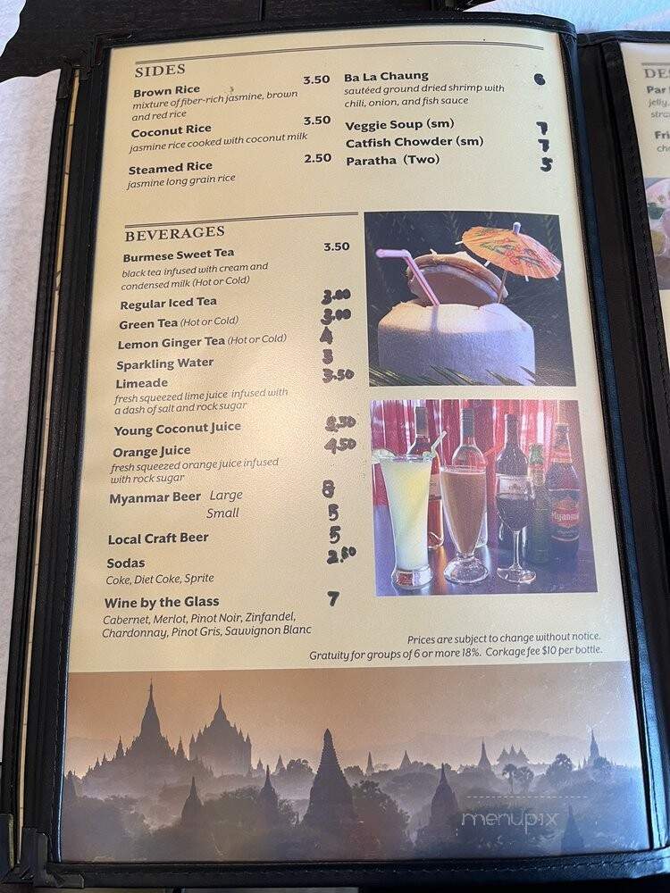 Irrawaddy Taste of Burma - Stanton, CA menu_pic