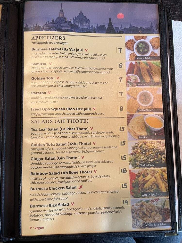 Irrawaddy Taste of Burma - Stanton, CA menu_pic