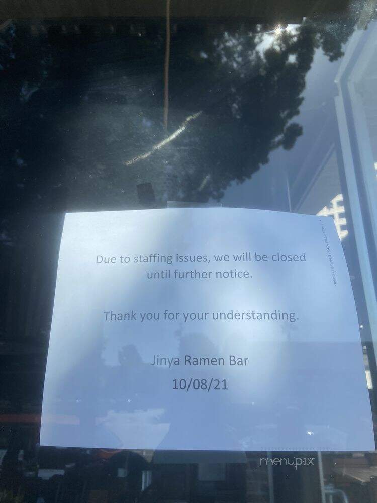JINYA Ramen Bar - Burbank, CA menu_pic