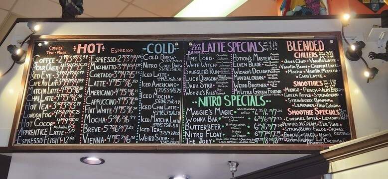 Weird Brothers Coffee - Herndon, VA menu_pic