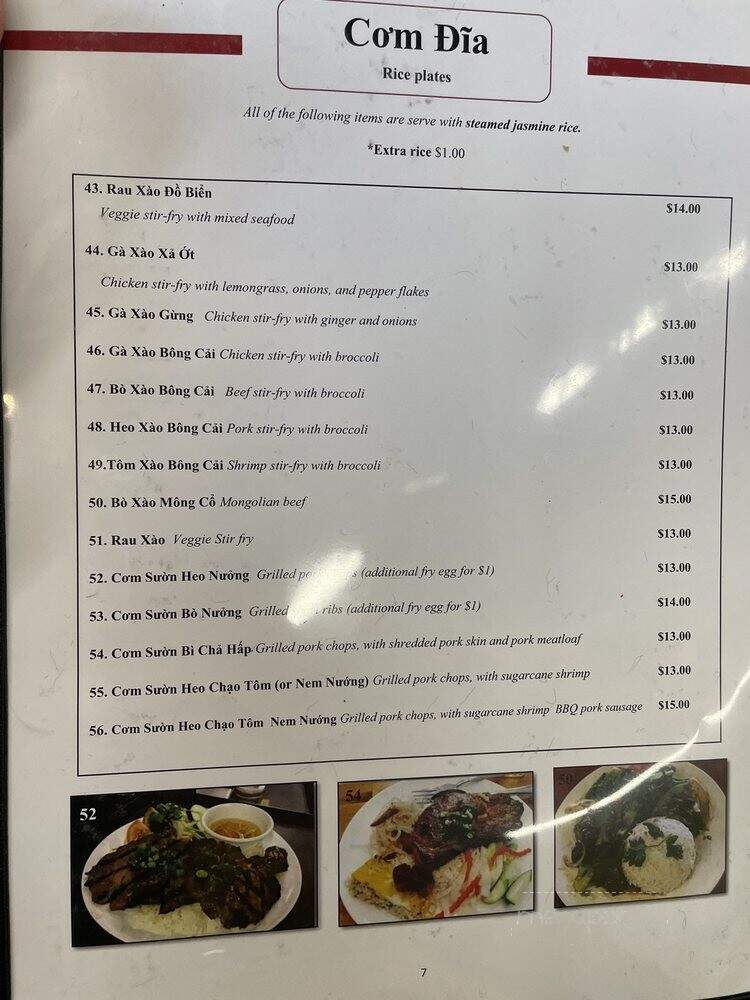 Pho 88 - Renton, WA menu_pic