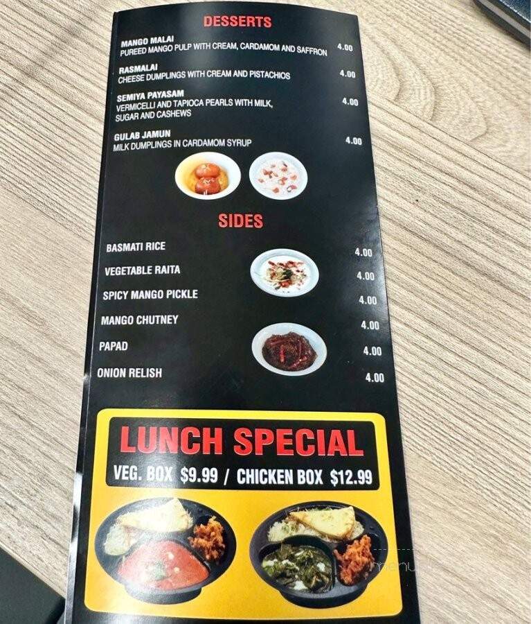 Manjal Indian Fusion - Fair Lawn, NJ menu_pic