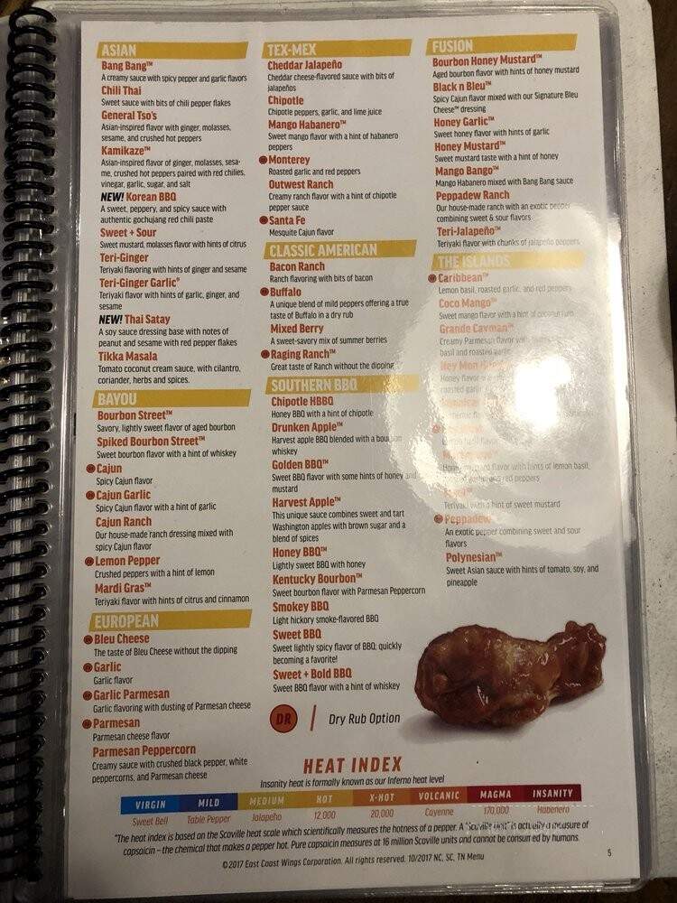 East Coast Wings & Grill - Harrisbug, NC