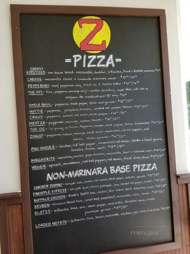 ZaLat Pizza - Plano, TX menu_pic