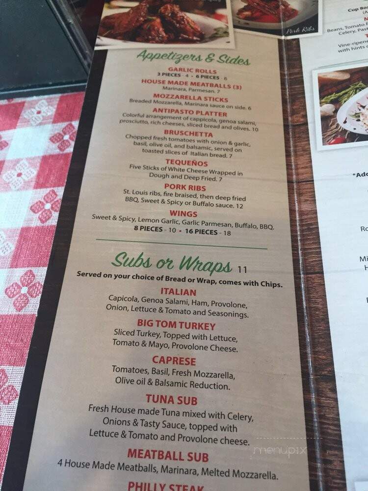 Julio's Italian Bistro - Palmetto Bay, FL menu_pic