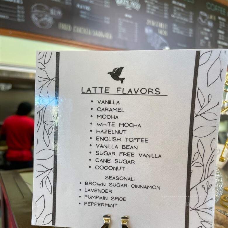 Bird's Nest Cafe - Los Angeles, CA menu_pic