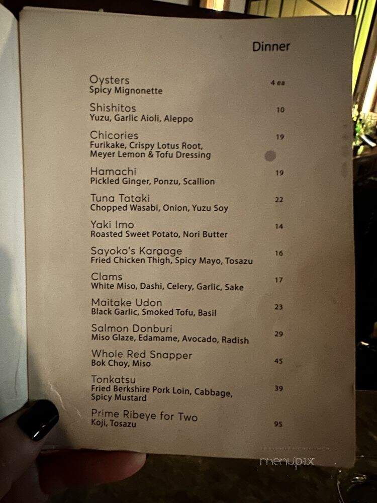 Karasu - Brooklyn, NY menu_pic