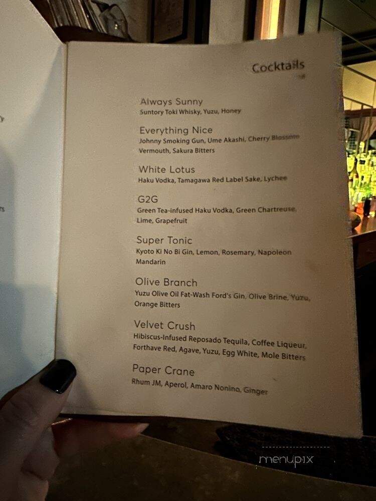 Karasu - Brooklyn, NY menu_pic