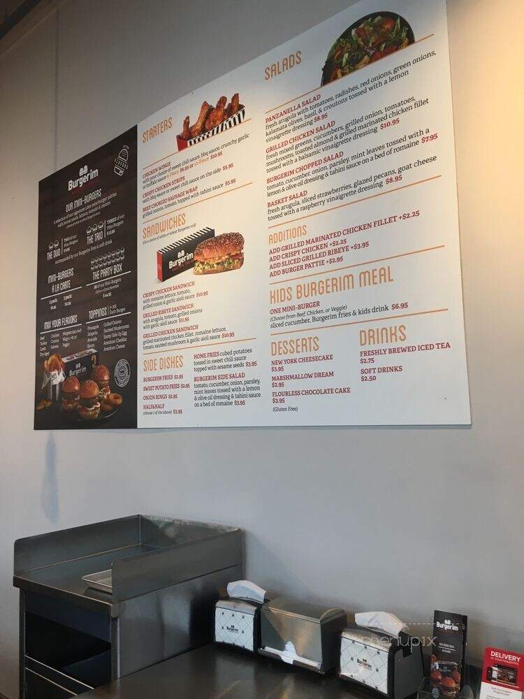 Burgerim - Los Angeles, CA menu_pic