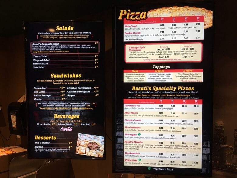 Rosati's Pizza - Elburn, IL menu_pic