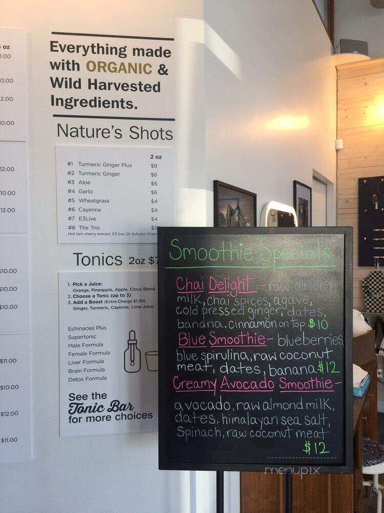 Howling Juice - Culver City, CA menu_pic