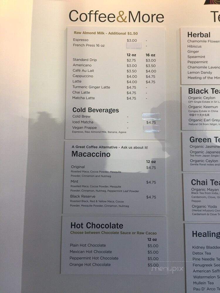 Howling Juice - Culver City, CA menu_pic