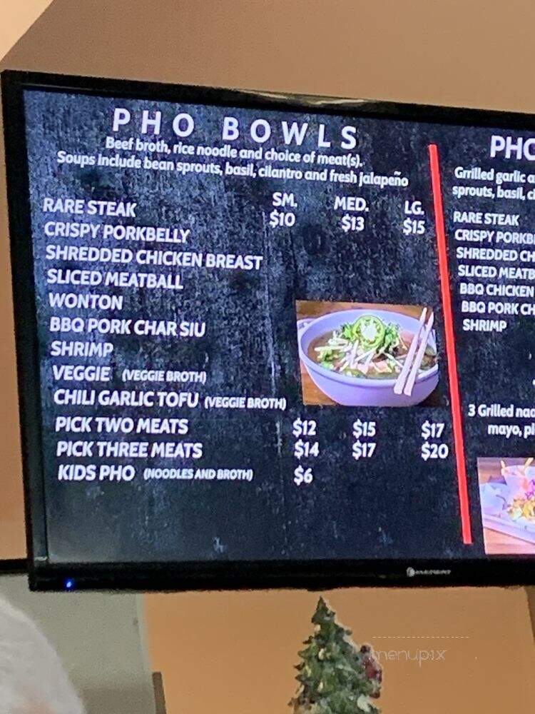 Pho Americana - Turlock, CA menu_pic