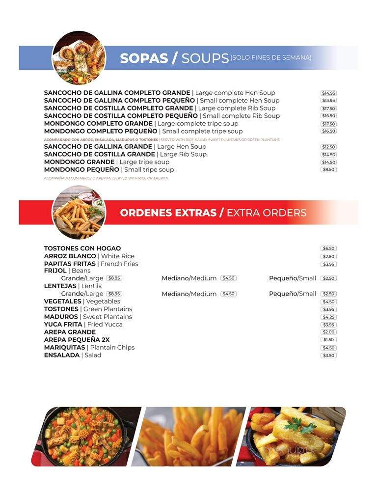 Arepas y mucho mas... - Miami, FL menu_pic