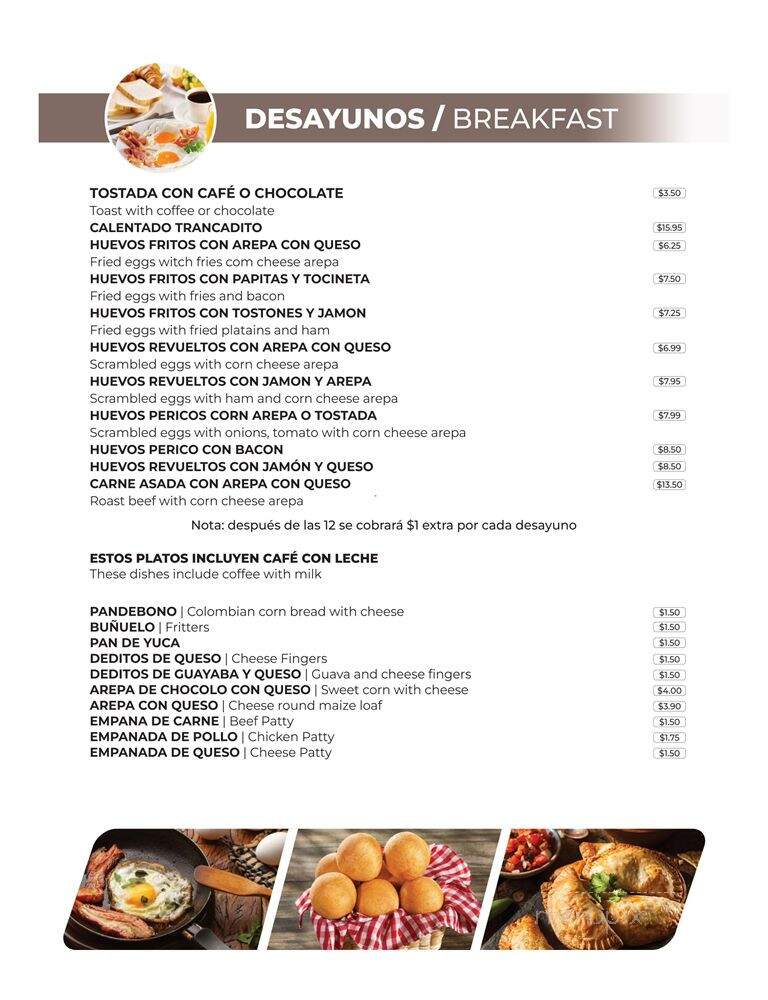 Arepas y mucho mas... - Miami, FL menu_pic