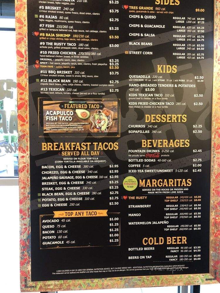 R Taco - Grand Prairie, TX menu_pic