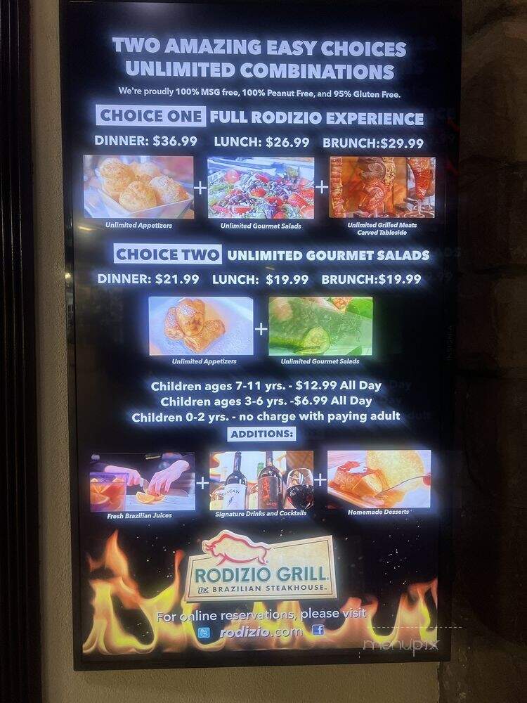 Rodizio Grill - Sandy, UT menu_pic