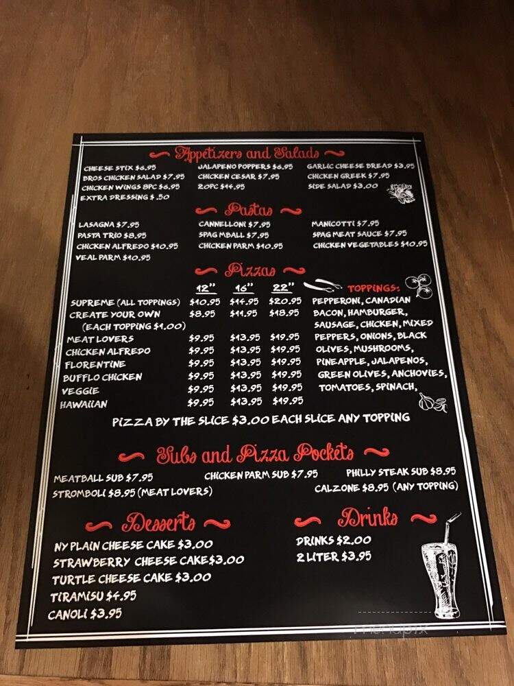 Brother's Pizza - Grand Prairie, TX menu_pic