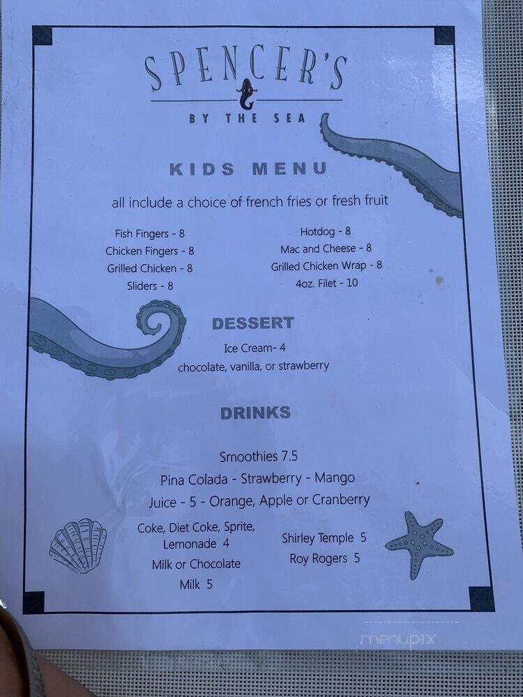 Spencer's By the Sea - Key West, FL menu_pic