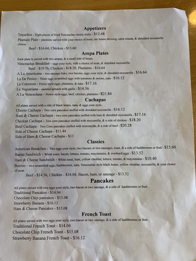 Coffee For Breakfast - North Hollywood, CA menu_pic