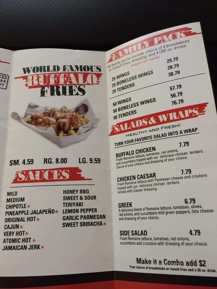 The Buffalo Spot - Carson, CA menu_pic