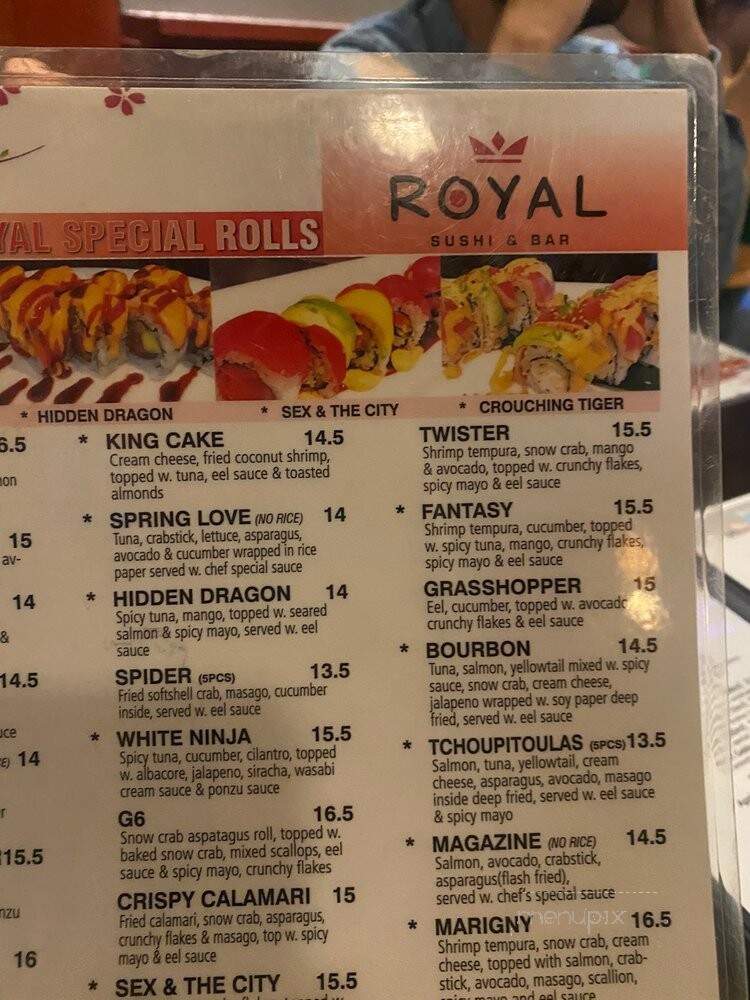 Royal Sushi & Bar - New Orleans, LA menu_pic