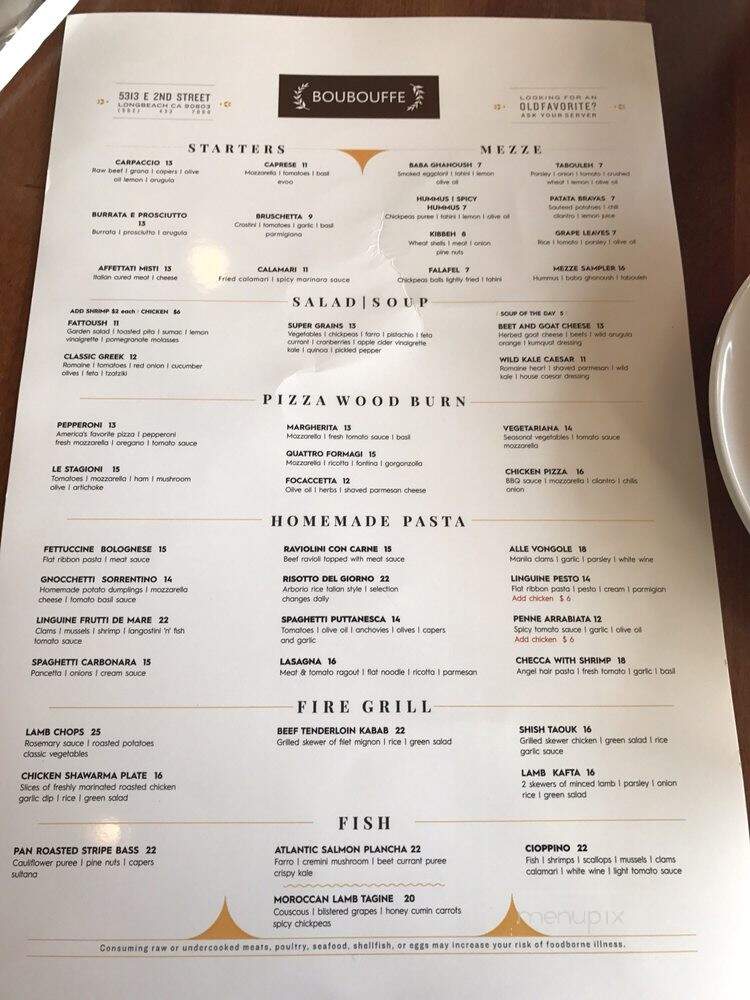 Dolce Pita - Long Beach, CA menu_pic