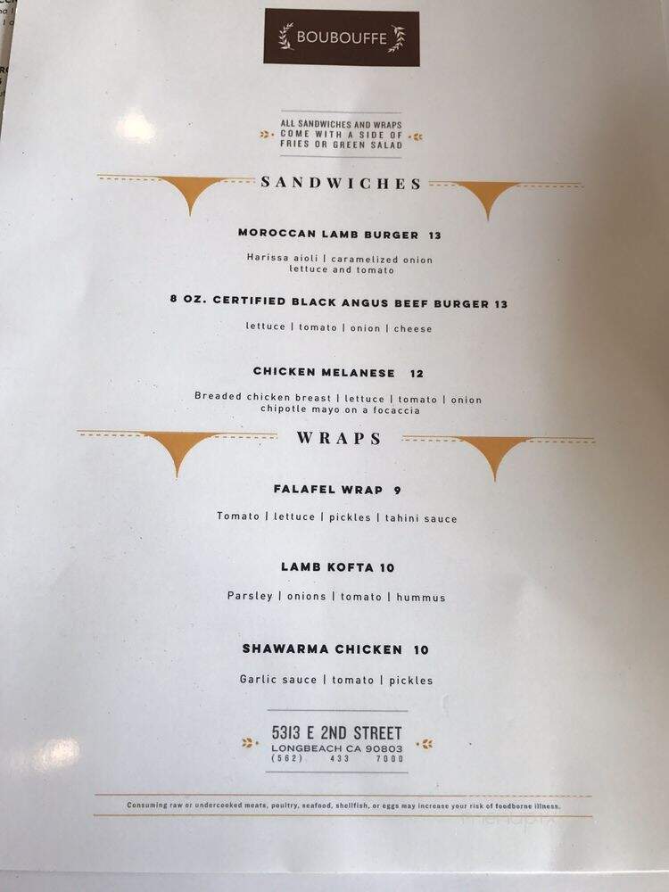 Dolce Pita - Long Beach, CA menu_pic