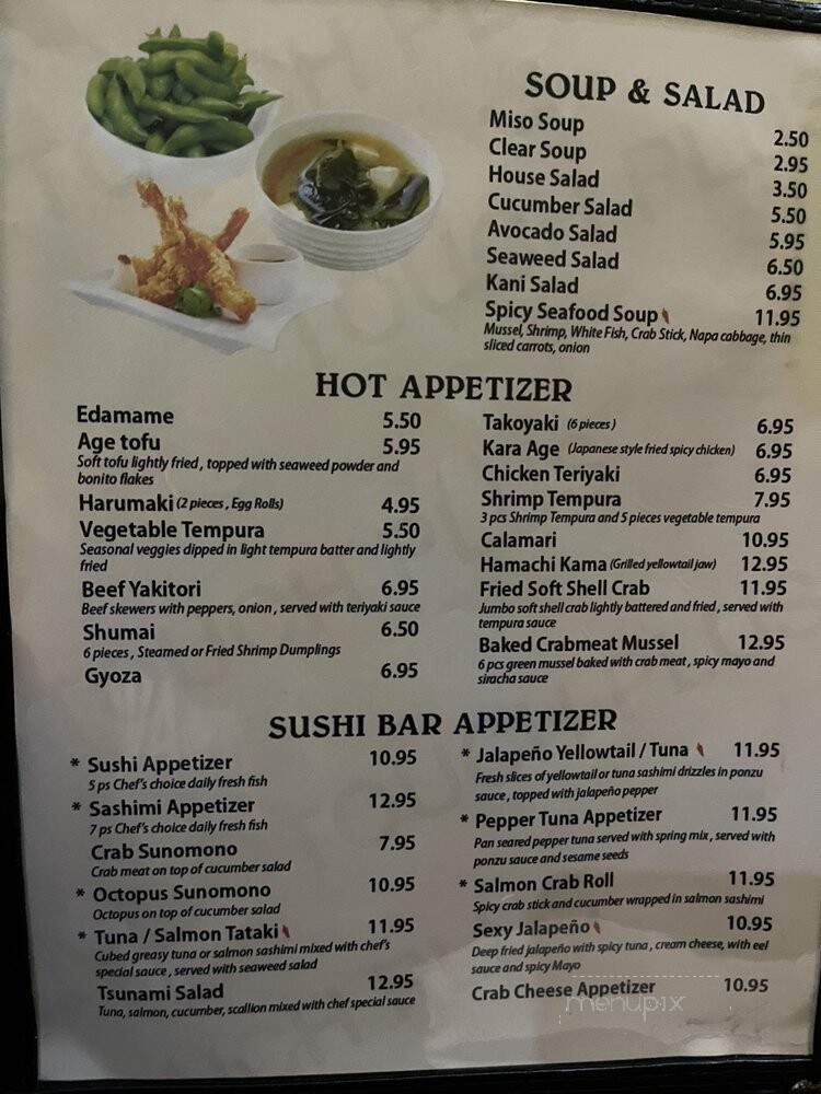 Sakatomo Sushi - Virginia Beach, VA menu_pic