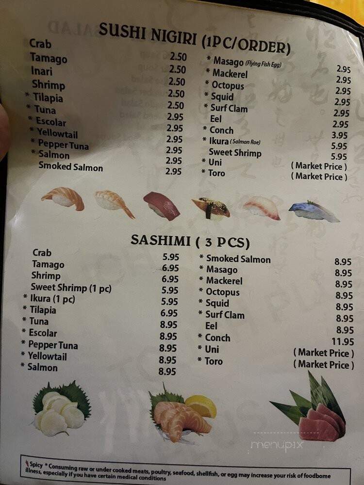 Sakatomo Sushi - Virginia Beach, VA menu_pic